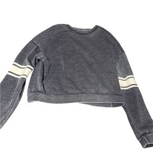 Forever 21 Varsity Blue Sweater – 73 Graphic Navy Pullover – Size Medium